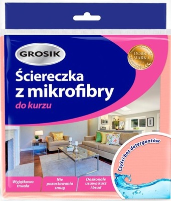 Ścierka z mikrofibry do kurzu GROSIK 1 sztuka