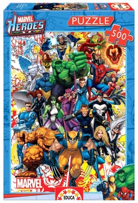 Educa Puzzle 500 Superbohaterowie Marvela