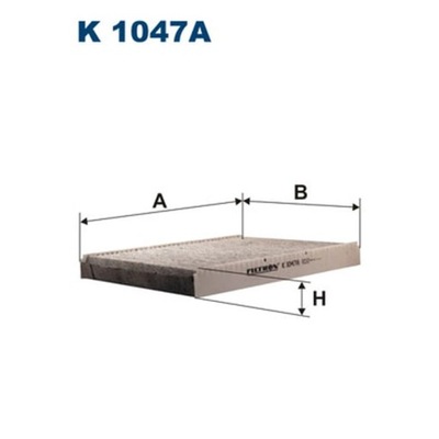 FILTR, VĖDINIMAS VIETOS PASAZERSKIEJ FILTRON K 1047A 