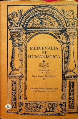 Medievalia Et Humanistica No. 37: Studies in Medieval and Renaissance