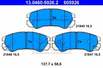 ZAPATAS DE FRENADO - JUEGO 13.0460-5926.2  