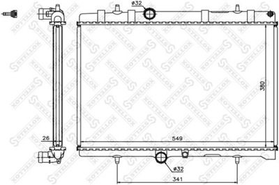 RADIATOR ENGINE CITROEN BERLINGO 1.6 HDI 90 05-11  