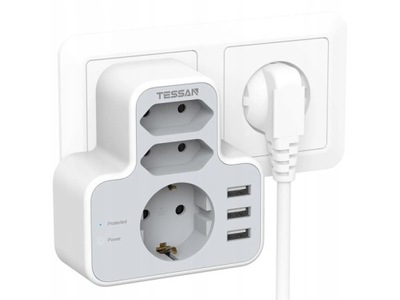 Gniazdko ścienne Tessan TS-327