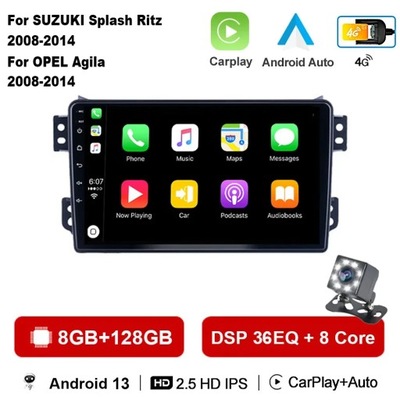 NAVEGACIÓN GPS ANDROID 13 RADIO PARA OPLA AGILA SUZUKI SPLASH RITZ 2008-2014  