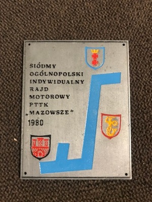 RAJD MOTOROWY MAZOWSZE PTTK 1980