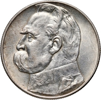 II RP, 10 złotych 1938, Józef Piłsudski, st. 2+