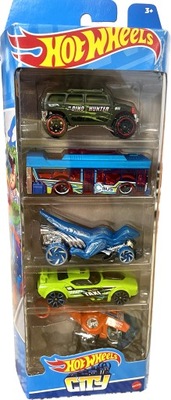 HOT WHEELS 5PAK Zestaw 5 Autek CITY HLY76