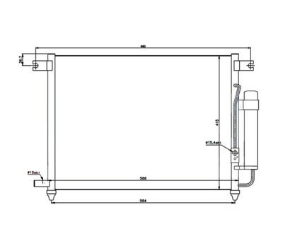 Радиатор кондиционера chevrolet aveo/kalos t200 фото №1
