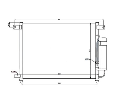 КОНДЕНСАТОР КОНДИЦІОНЕРА CHEVROLET AVEO KALOS T200