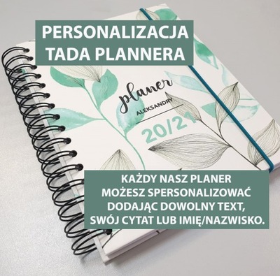 Personalizacja TaDa Planner kalendarz planer bujo