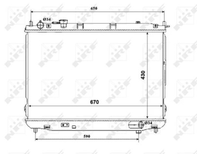 NRF 53847 CHLODNICA, SISTEMA DE REFRIGERACIÓN DEL MOTOR  