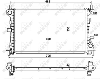 РАДИАТОР ВОДЫ NRF 509638