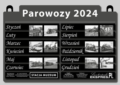 KALENDARZ PAROWOZY 2024