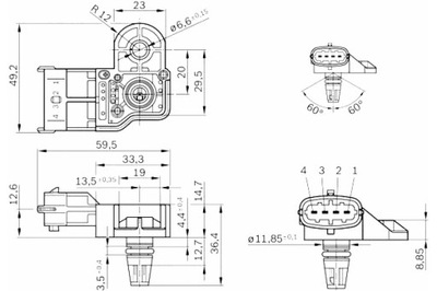 SENSOR DE PRESIÓN W KOLEKTORZE SSACYM IVECO DAILY IV VOLVO S60 II V60  