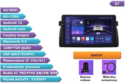 RADIO GPS IBN BMW E53 E39 M5 X5 ANDROID 6/128GB SIM  