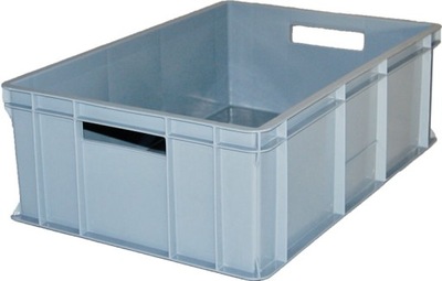 POJEMNIK PLASTIKOWY EURO 600x400x200 SZARY