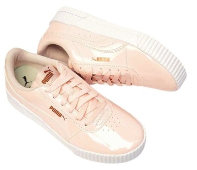 Buty LAKIEROWANE Puma Carina P rozm. 38 różowe