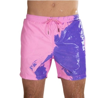 Męskie szorty zmieniające kolor Letnie kąpieloweS