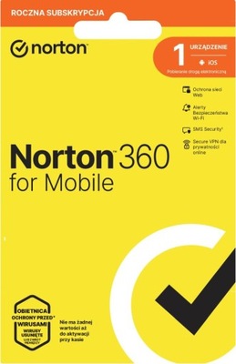 Norton 360 for Mobile - 1 urządzenie na 1 rok