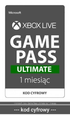 Microsoft Xbox Game Pass Ultimate na 1 miesiąc
