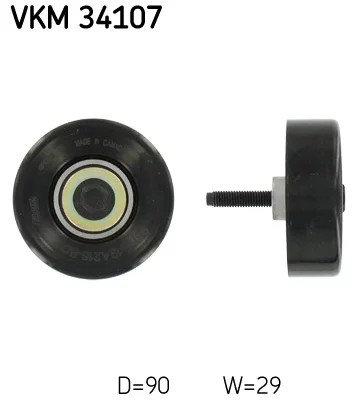 SKF VKM34107 РОЛИК MICRO-V НАПРАВЛЯЮЩАЯ FORD FOCUS 1,8