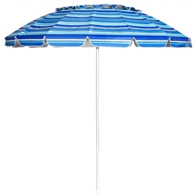 Parasol plażowy 220 cm niebieski