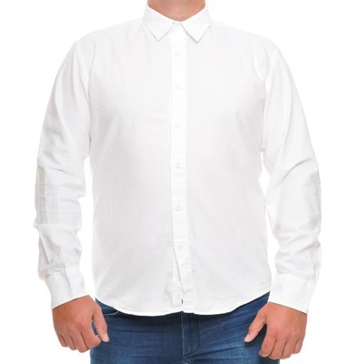 LEE koszula WHITE logo button SHIRT _ XL 42