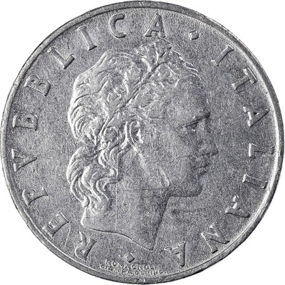 Moneta, Włochy, 50 Lire, 1954