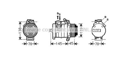 AVA QUALITY COOLING RTAK103 KOMPRESOR, ACONDICIONAMIENTO  