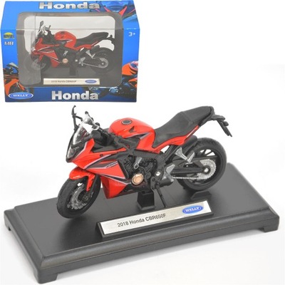 MODEL WELLY 1:18 MOTOCYKL HONDA CBR650F 2018