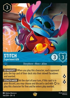 DISNEY LORCANA Stitch - Experiment 626 8JAF #166