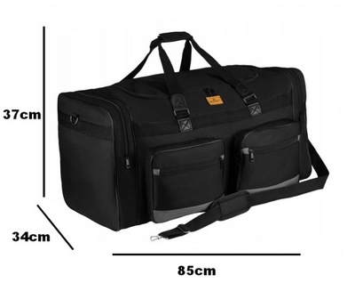 Duża torba podróżna lekka materiałowa 80 litrów bagaż xxl