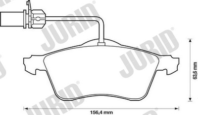 КОЛОДКИ ТОРМОЗНЫЕ ПЕРЕД JURID 573106J