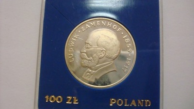 Moneta 100 zł Zamenhof 1979