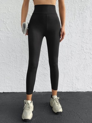 SHEIN LEGGINSY SPORTOWE CZARNE S 108