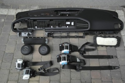 Mercedes w167 gle панель приладів pulpit подушка безпеки ремені панель приладів консоль полиця pas фото №1