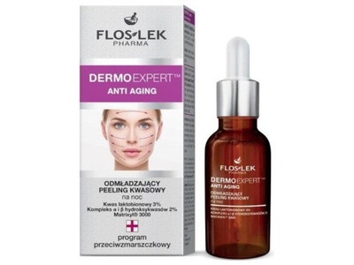 FlosLek Pharma Dermo Expert Anti Aging odmładzający peeling kwasowy na noc