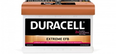 АКУМУЛЯТОР DURACELL 12V 75AH 700A EFB DE70 VARTA BOSCH ЗАМІННИК