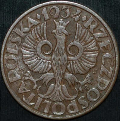 5 groszy 1934 - piękny egzemplarz - NAJRZADSZE