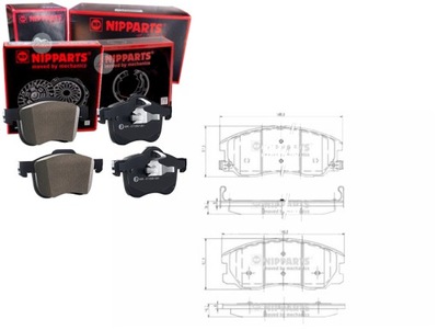 Гальмівні колодки гальмівні chevrolet captiva 2.2 d nipparts фото №1