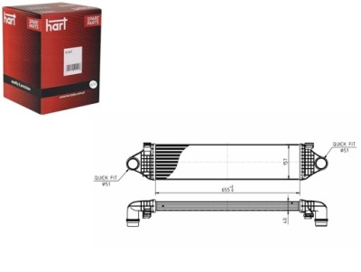 Інтеркулер радіатор повітря volvo s60 10- hart фото №1