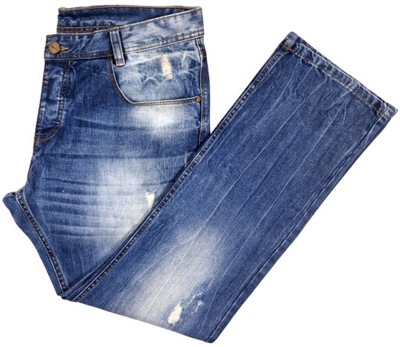 Spodnie męskie jeans JEAN PASCALE pas: 98 r. 38/32