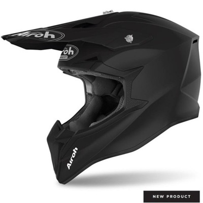 KASK CROSSOWY AIROH WRAAP BLACK MATT CZARNY MATOWY ENURO M