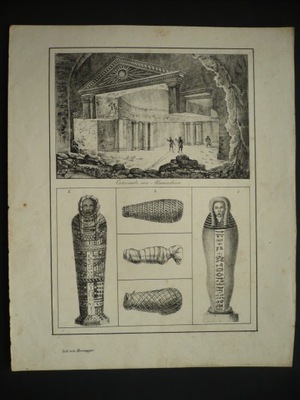 katakumby egipskiej Aleksandrii, oryg. 1828