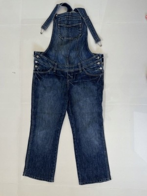 H&M MAMA spodnie ogrodniczki ciążowe jeans 40