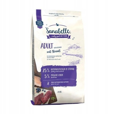 Sanabelle Adult Struś 2 kg Uszkodzona