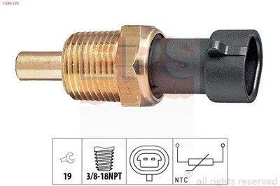 SENSOR TEMPERATURE FLUID COOLING OPEL 1-830-129  