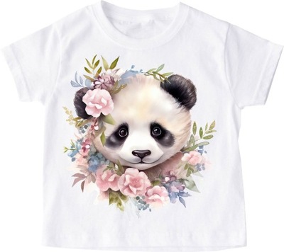 Koszulka dziecięca z misiem pandą wzór zwierzaczek6 roz 104