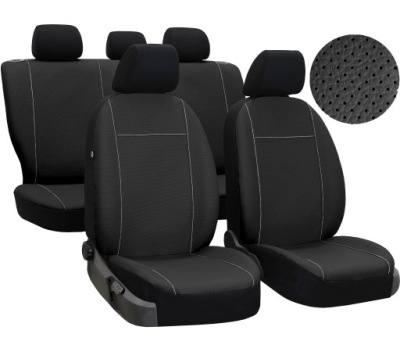 SKÓRA PERFOROWANA POKROWCE MIAROWE SAMOCHODOWE KOMPLET do DACIA DUSTER 3