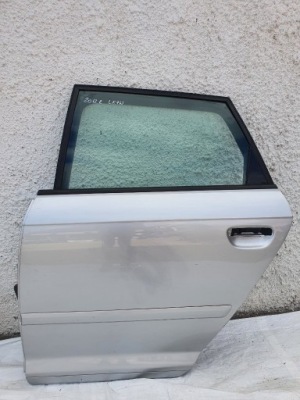 Audi a3 8p sportback дверь левая задняя lx7w серебристый фото №1